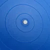 A close-up view of a blue exercise ball, showing its textured surface and concentric circles. Voir les images du produit
