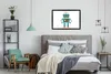 MuchoWow® Gerahmtes Poster Roboter - Brille - Zahnräder - Produktbild-Vorschau 5