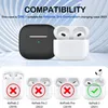 Funda de silicona para AirPods 3 con mosquetón, funda de Vista previa de la imagen del producto 3