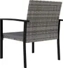 vidaXL Chaises de jardin 2 pcs. Poly rotin gris Voir les images du produit 6