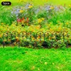 5 Stück Dekorativer Gartenzaun Set verbindbar schwarz Produktbild-Vorschau 3