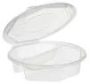 25 Menüboxen mit Klappdeckeln, PP 2-geteilt 5,9 cm x 21,5 Produktbild-Vorschau 1