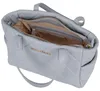 Elegante graue Damenhandtasche mit recyceltem Material und Produktbild-Vorschau 10