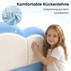 Letto imbottito HOMAVO 90x200 cm, lettino per bambini, Anteprima dell’immagine prodotto 11
