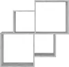 vidaXL Würfelregal Betongrau 80x15x78,5 cm Holzwerkstoff Produktbild-Vorschau 3