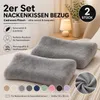 2er Set Nackenkissen Bezug 40–45 x 60–65 cm – Cashmere Produktbild-Vorschau 14