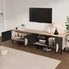 A modern living room with a TV stand and a TV mounted on the wall. Anteprima dell’immagine prodotto