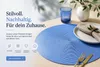 Platzset Polypro Bleu rund ca. 35 cm Ø abwaschbar Tischset Produktbild-Vorschau 2