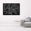 Leinwandbild rom - stadtplan 90x60 cm Feeby grau wandbild Produktbild-Vorschau 2