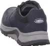 A close-up side view of a blue and gray men's shoe. Produktbild-Vorschau
