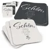 50 Bierdeckel Schön, dass du da bist Herz, Hochzeit Produktbild-Vorschau 1