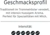 A description of the flavor profile and intensity of a coffee product. Produktbild-Vorschau