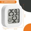 KRUMAD Thermomètre hygromètre numérique d'intérieur, mini Voir les images du produit 3