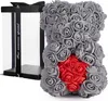 BRUBAKER Rosenbär Blumenbär 25 cm - Blumen Geschenk zum Produktbild-Vorschau 1