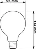 Philips Filament-Lampe, transparent, 60W G93 E27, 7 W, 60 Produktbild-Vorschau 13