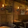 Steampunk-stijl wandlamp "Robinet" met pijpdetail, E27 Productafbeelding-voorbeeld 2
