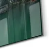 DEQORI Glasbild Echtglas 4x30x60 cm 'Bergsee und Bootsteg' Produktbild-Vorschau 5