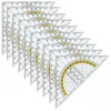 10x Geodreieck 14 cm Geometrie-Dreieck Maßstab Kunststoff Produktbild-Vorschau 1