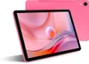 A pink tablet is shown at an angle, with its screen displaying a colorful abstract wallpaper. Another pink tablet is visible in the background, showing its rear. Anteprima dell’immagine prodotto