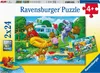 Ravensburger Kinderpuzzle - Familie Bär geht campen - 2x24 Produktbild-Vorschau 1