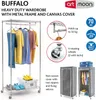 A product image showcasing a mobile wardrobe with various features and accessories. Anteprima dell’immagine prodotto