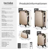 tectake® Cleo 4dílná sada pevných kufříků, 3 vozíky, 1 Náhled obrázku produktu 13