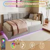 INONEFT Polsterbett 90x200cm mit LED und USB, Jugendbett Produktbild-Vorschau 7