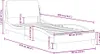 vidaXL Bettgestell "Dover" Hellgrau 80x200 cm Stoff Produktbild-Vorschau 7