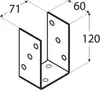 Basis für Balken PSO70 70x60x120 verzinkt Produktbild-Vorschau 2