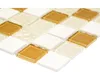 Glasmosaik mit Naturstein CM M432 30,2x32,7 cm mix beige Produktbild-Vorschau 2