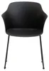 Gartenstuhl FORO im 4er Set, Schwarz - Outdoor Schalenstuhl Produktbild-Vorschau 3