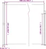 vidaXL Seitenmarkise Ausziehbar Anthrazit 220x600 cm Produktbild-Vorschau 8
