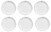 6er Set Frühstücksteller KLEINES HERZ weiß D. 23cm Keramik Produktbild-Vorschau 1