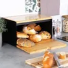 Vilde Brotkasten Brotkorb Brotbehälter aus Metall und Holz Produktbild-Vorschau 11