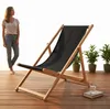 Mucola Strandstuhl klappbar Strandliege Holz Liegestuhl Produktbild-Vorschau 4