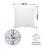 Komfortec Premium Kissenbezüge 2er Set 80x80 cm mit Produktbild-Vorschau 2