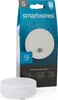 Product packaging for a wireless water alarm, with the product itself shown in front of the packaging. Anteprima dell’immagine prodotto