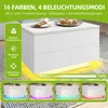 Couchtisch Beistelltisch mit LED-Beleuchtung und 4 Produktbild-Vorschau 4