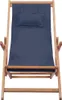 A single foldable deck chair shown from a front-facing, slightly elevated angle against a white background. Náhľad obrázku produktu