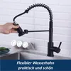 Wasserhahn Küche Schwarz, Hoher Bogen Mischbatterie Küche Produktbild-Vorschau 6