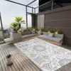 vidaXL Vonkajší koberec ARAKIL Light grey 140x200 cm PP Náhľad obrázku produktu 2