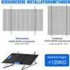 4X PV Halterung 118cm Solarmodul Balkonkraftwerk Flachdach Produktbild-Vorschau 9