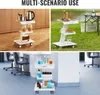 SucceBuy 3-vrstvý laboratorní vozík, kovový vozík s Náhled obrázku produktu 6