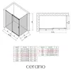 Cabina doccia Santoro L/P - 8 mm - cromata, vetro Anteprima dell’immagine prodotto 3