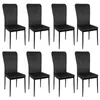 8er Set Esszimmerstühle Küchenstuhl Hochlehner Polsterstuhl Produktbild-Vorschau 1