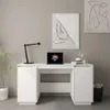 vidaXL Psací stůl bílý 140x50x75 cm Masivní borovicové Náhled obrázku produktu 2