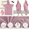 Frottee Badeponcho Damen Herren - Strandponcho 100% Produktbild-Vorschau 3