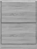 vidaXL Botník Grey Sonoma 63x24x81 cm Dřevěný materiál Náhled obrázku produktu 4