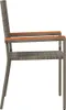 vidaXL Garten Stapelstühle 2 pcs Grau und Braun 54 x 56 x Produktbild-Vorschau 6
