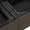 CLORIS 6-tlg. Garten-Sofagarnitur mit Kissen Schwarz Poly Produktbild-Vorschau 12